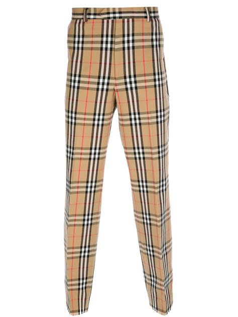 plaid pants burberry|Burberry print pants men's.